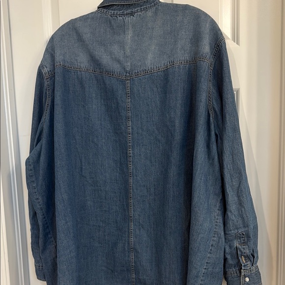 ARULA Classic Blue Denim Shirt, 3X - Picture 11 of 12